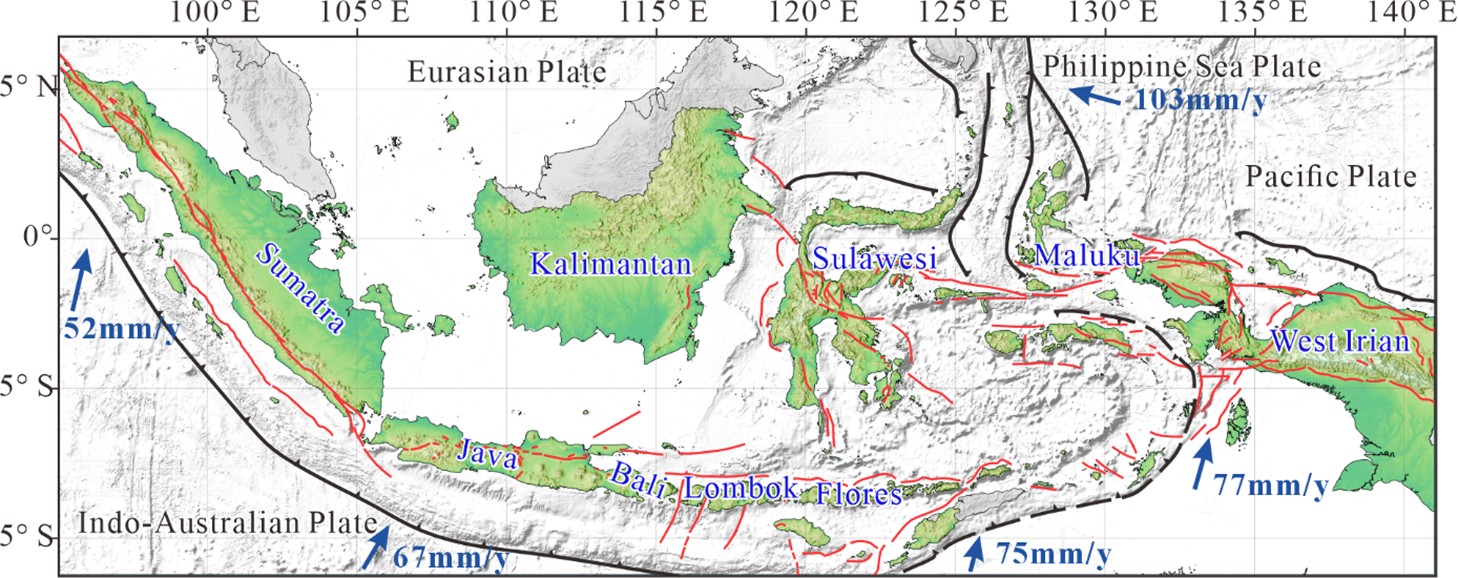 Figure 1. Geodynamic framework of Indonesia (Bock et al., 2003; Hall et al., 2011).